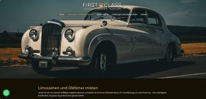 Webdesign Winterthur für First Class Services Stretch Limousinen