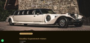 Webdesign Winterthur für First Class Services Stretch Limousinen