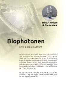 Grafiker Winterthur Flyer gestalten Biophotonen Produkte