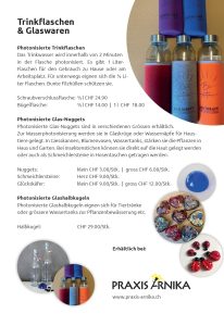 Grafiker Winterthur Flyer gestalten Biophotonen Produkte