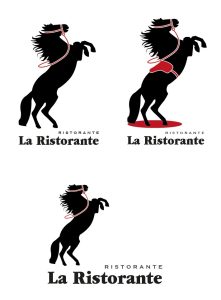 Grafiker Winterthur gestaltet Pferde-Logo für Restaurant
