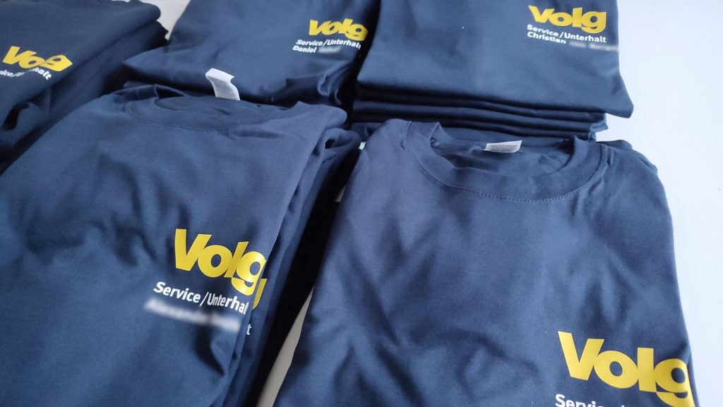 Textildruck Winterthur für den VOLG