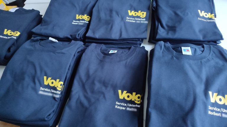 Textildruck Winterthur für den VOLG