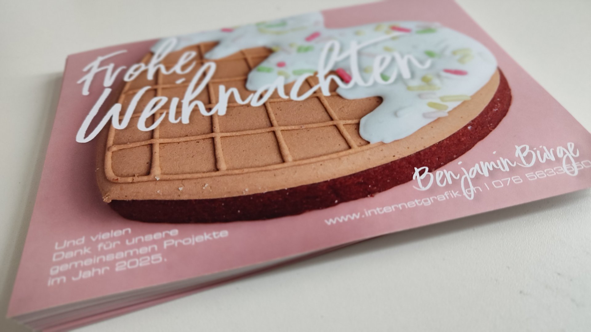 Grafiker Winterthur Weihnachtskarte gestalten