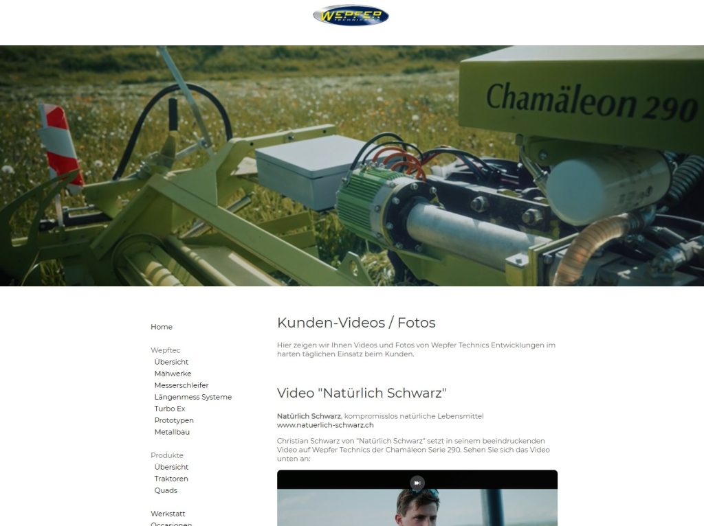 Webdesigner Winterthur Wepfer Technics